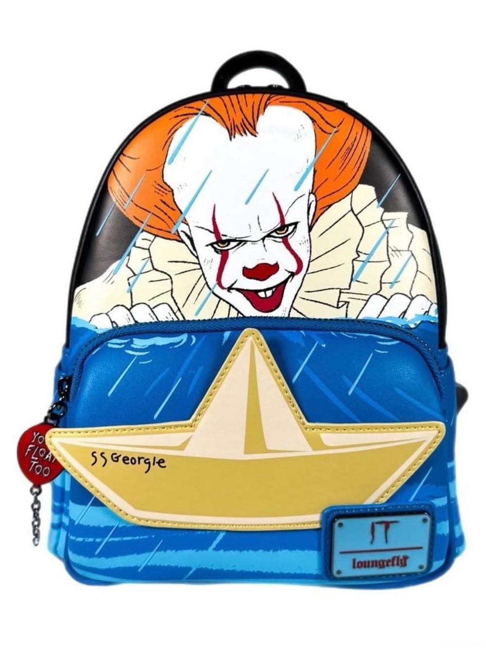 Loungefly IT Pennywise Pennywise Gutter Scene Cosplay Mini Backpack NWT